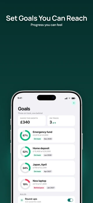 Slide 4 of Social Proof: Set Goals You Can Reach — Progress you can feel